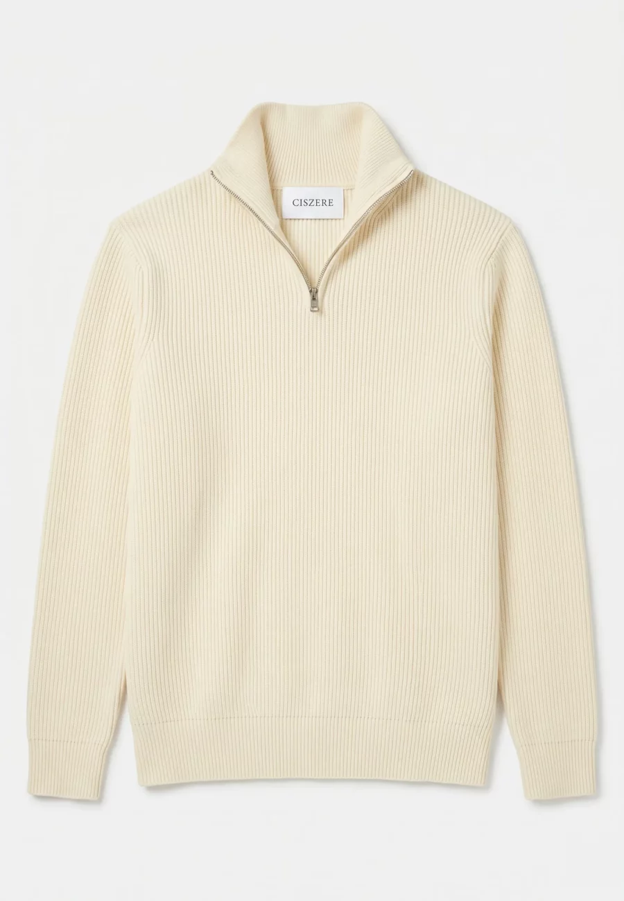 Aaron knitted half zip - SS27